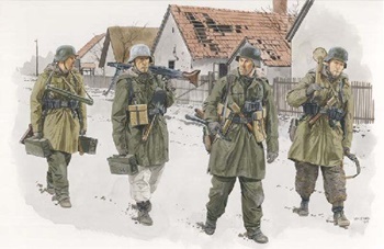 Panzergrenadiers Wiking division Hungary 1945, escala 1/35.