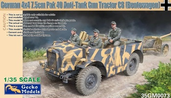German 4x4 7.5cm Pak 40 anti-tank gun tractor C8.