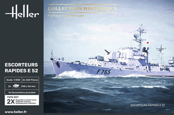 Escorteurs rapides E52, escala 1/400.