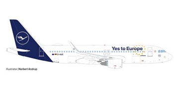 Airbus A320 Yes to Europe.