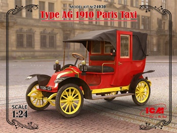 Type AG 1910 Paris Taxi, escala 1/24.