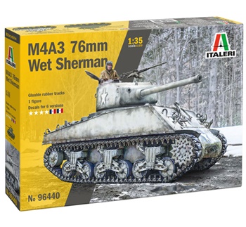 M4A3 76 mm Wet Sherman, escala 1/35.