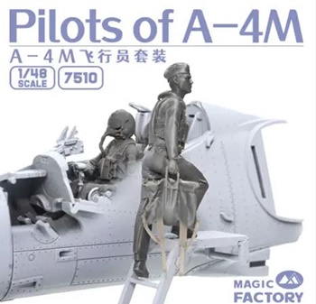 Pilotos A-4M, escala 1/48.