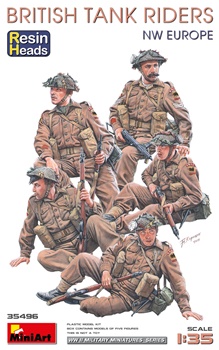 British tank riders, escala 1/35.