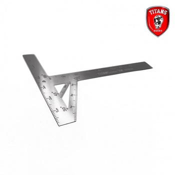 Regla T con guía angular, perfecta para cortes y mediciones precisas.