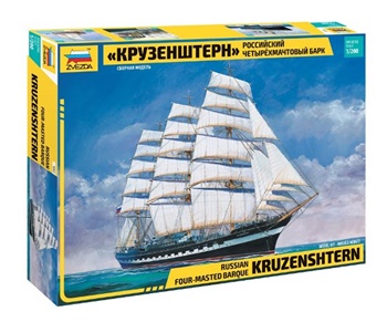 Barco ruso KRUZENSHTERN, escala 1/200.