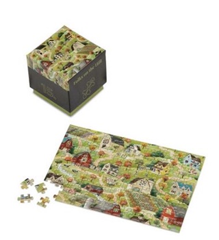 Pueblecito, micropuzzle de 150 piezas.
