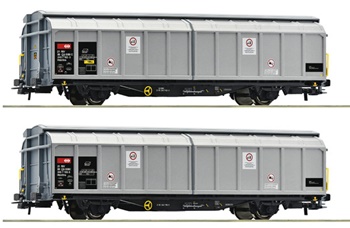 Set de dos vagones Gattung Hbbillns, der SBB Cargo.