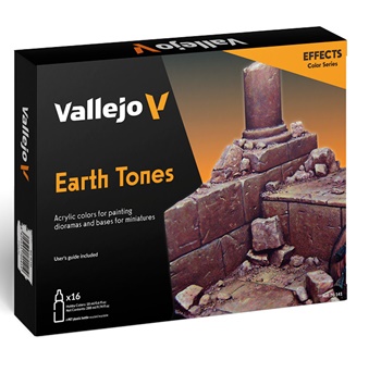 Vallejo Earth tones. Set de pinturas acrílicas.