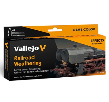 Vallejo Railroad Weathering. Set de pinturas acrílicas.