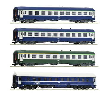 Set de cuatro coches pasajeros Arlberg-Express, época IV