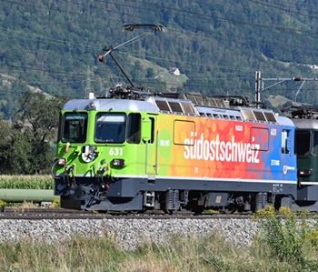 Locomotora eléctrica RhB Ge 4/4 II 631 Sudostschweiz.