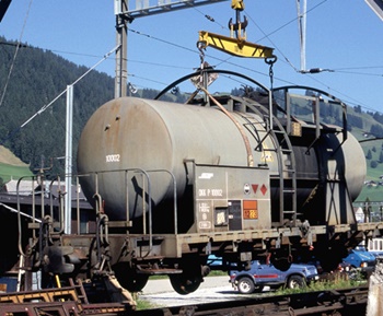 Vagón cisterna RhB P10003.