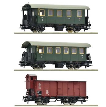 Set de dos coches y un furgón DB.