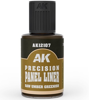 Panel Liner marrón crudo verdoso.