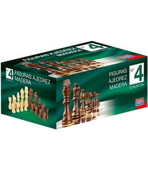 Figuras ajedrez de madera. Medida 7.8cm.