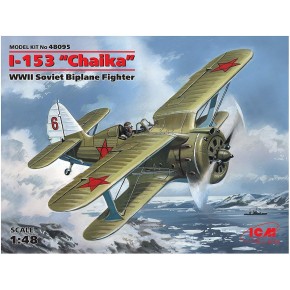 I-153 WWII Soviet Biplane fighter, escala 1/48.
