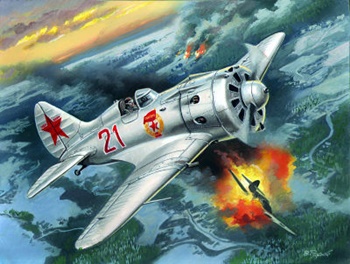 I-16 type 24 WWII Soviet fighter, escala 1/48.