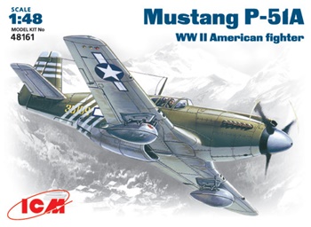 Mustang P-51A WWII American fighter.