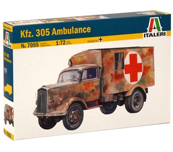 Kfz. 305 Ambulancia, kit plástico escala 1/72.