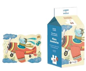 Libro y puzle Piloto zanahorias.