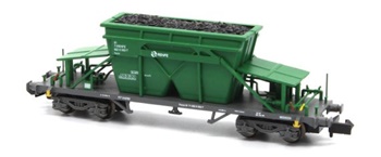 Vagón tolva TT9 Faoos Renfe, época V.