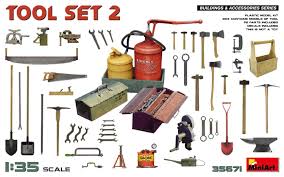 Set herramientas n2. Escala 1/35.