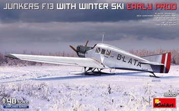 Junkers F13 winter ski, escala 1/48.