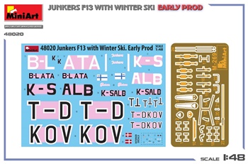 Junkers F13 winter ski, escala 1/48.