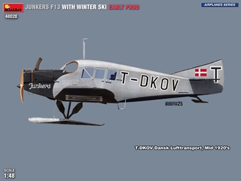 Junkers F13 winter ski, escala 1/48.