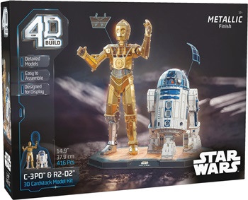 Puzzle 4D STAR WARS C3PO Y R2-D2.