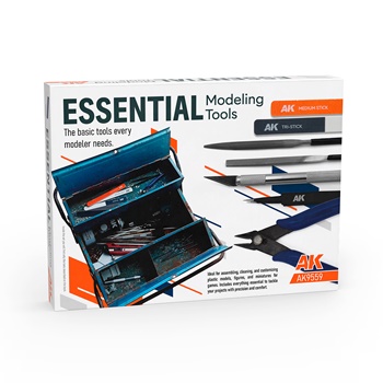 Set básico de herramientas para modelismo.