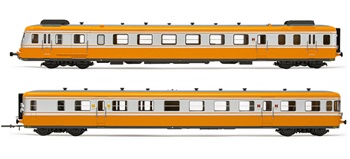 Automotor RGP de la SNCF XRAB RTG color naranja-crema, época IV.