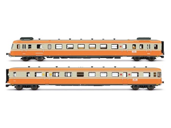 Automotor RGP de la SNCF XRAB color naranja-gris, época IV. Digital co