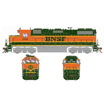 Locomotora Burlington Northern Santa Fe GP38-2 2099.