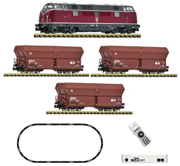 Set Iniciación z21: locomotora diesel clase 221 con un tren de mercanc