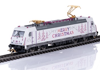 Locomotora clase 185.2 decoración de Navidad.