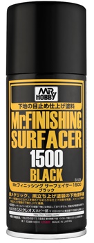 Mr. Finishing Surfacer 1500 color negro.
