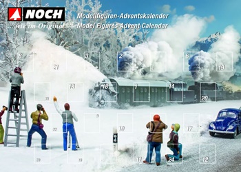 Calendario Adviento con figuras escala HO.