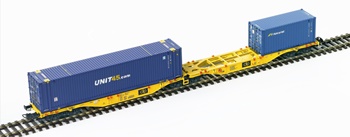 Set de dos vagones plataforma CLIP INTERMODAL