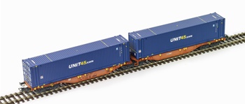 Vagon con contenedores de Continental Rail / WASCOSA