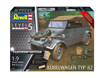 Kubelwagen typ 82, kit plástico escala 1/9. Platinium Edition.