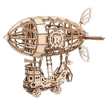 Airship puzzle 3D de madera.