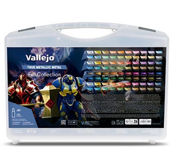 Maletín completo con 80 colores TRUE METALLIC METAL.