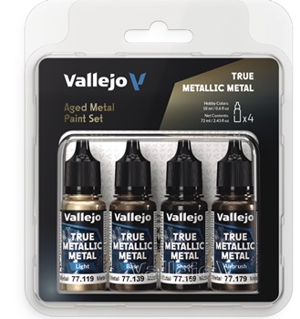 TRUE METALLIC METAL Set de pinturas Metal envejecido.