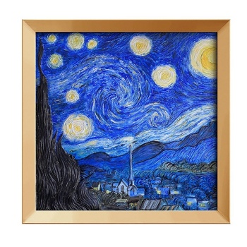 Set de pinturas 3D Noche Estrellada.