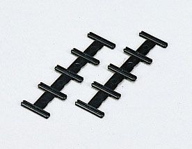 Eclipsas de plástico para vía flexible, 10 unidades.