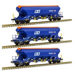 Set de tres vagones tolva WASCOSA Tanpps.