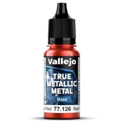 TRUE METALLIC METAL Base Rojo Rubí, 18ml (26)