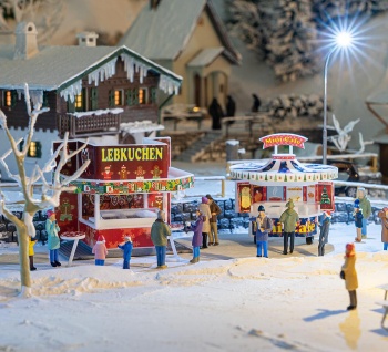 Stands para mercado navideño.
